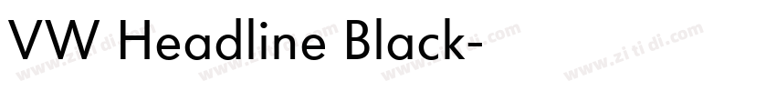VW Headline Black字体转换